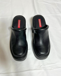 Unionbay Black Platform Mules / 8.5