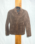 Vintage Brown Suede Blazer Jacket / Small
