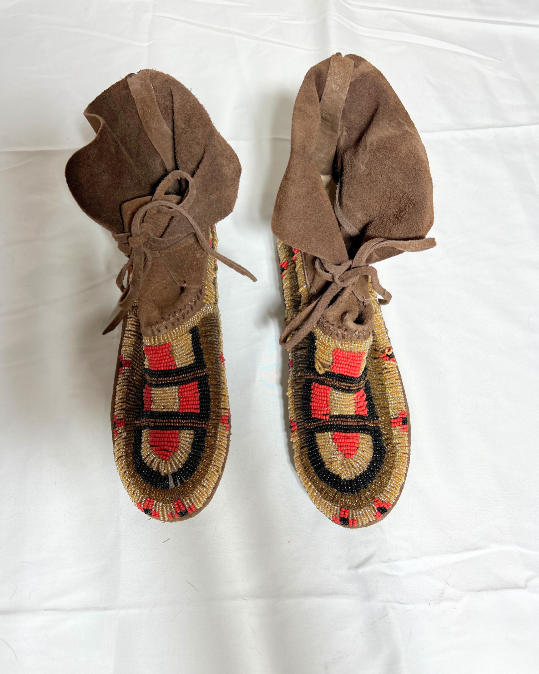 House of Harlow Beaded Suede Moccasin Boots / 7