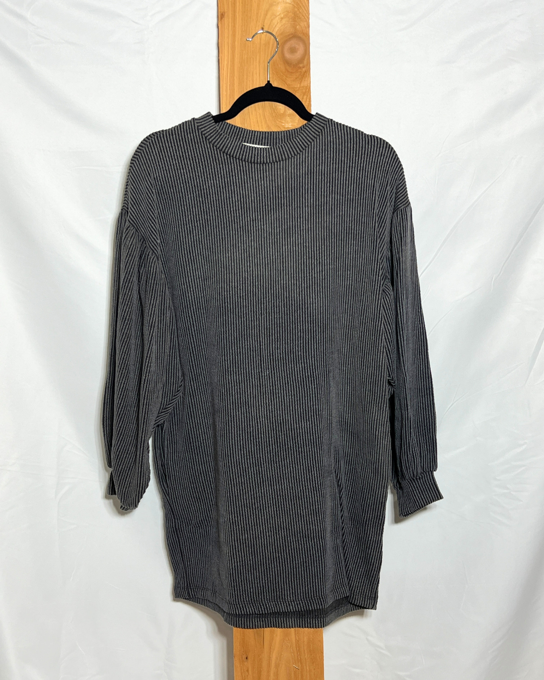 Ribbed Oversized Sweater Dress / Large