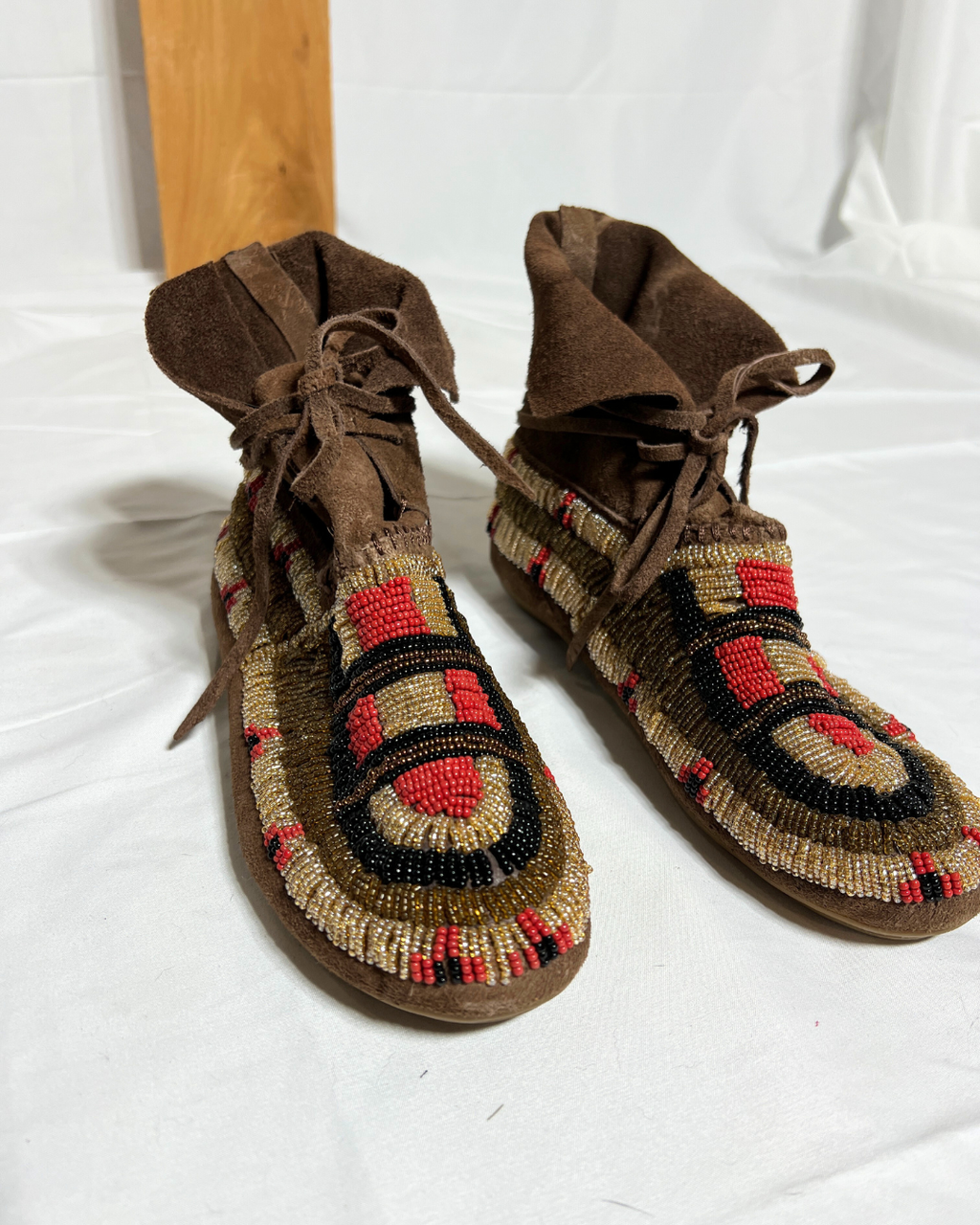 House of Harlow Beaded Suede Moccasin Boots / 7