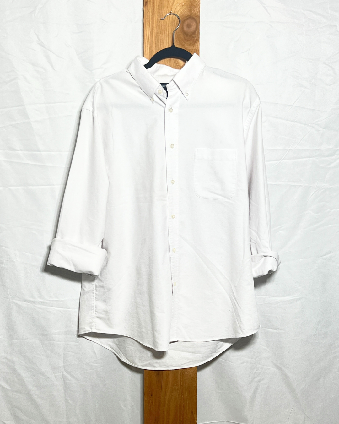 Land's End Classic White Button-Down Shirt / Large