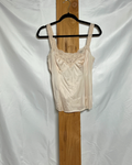 Vintage Lace Trim Satin Blush Camisole / Medium