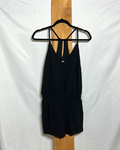 Amanda Uprichard Black Strappy V-Neck Romper / Medium