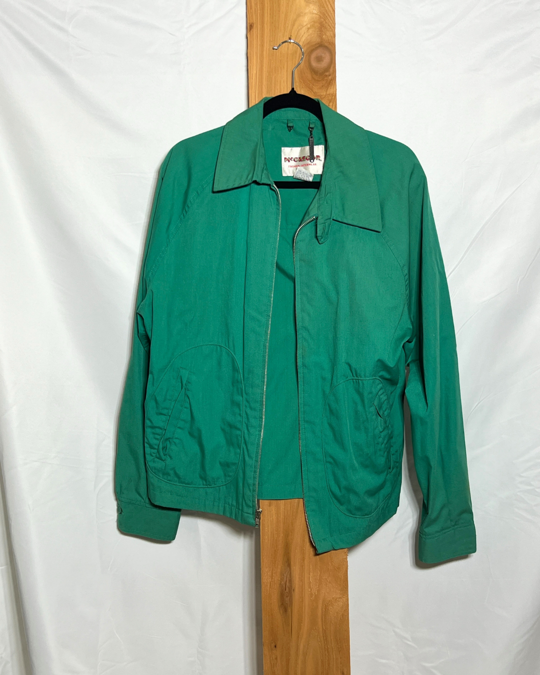 Vintage McGregor Green Zip-Up Jacket / Large