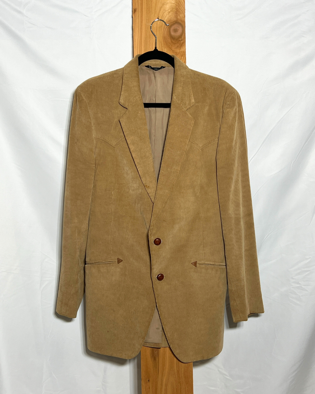 Vintage Tan Corduroy Western Blazer / XL