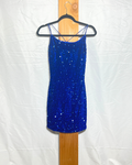 Cobalt Blue Sequin Mini Dress / Medium