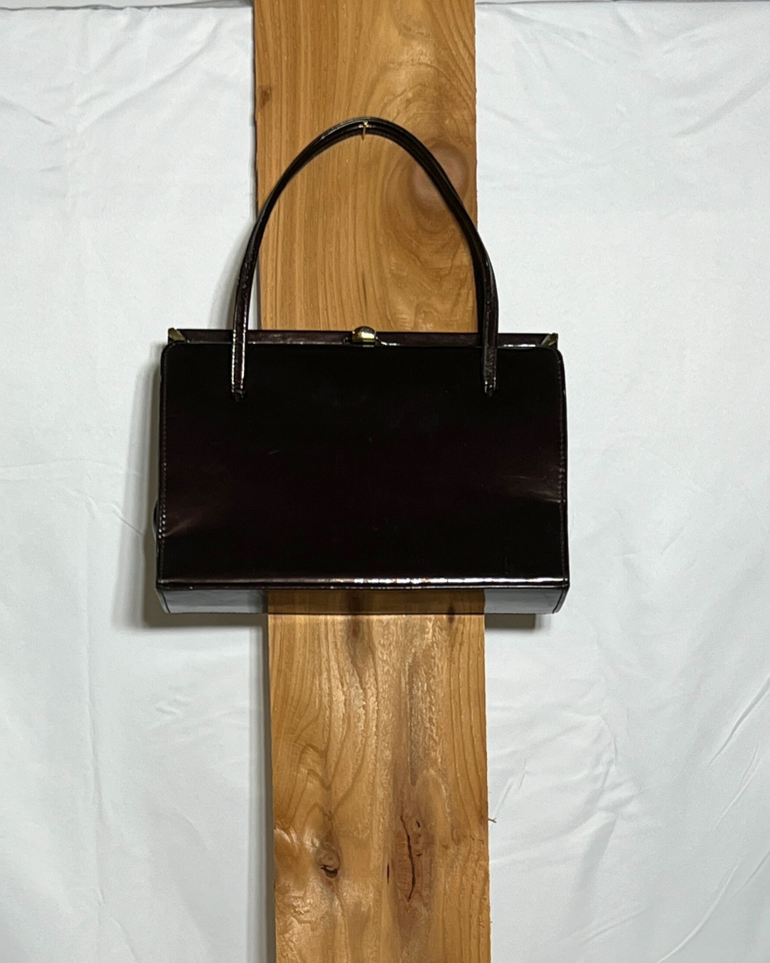 Vintage Patent Leather Top-Handle Bag