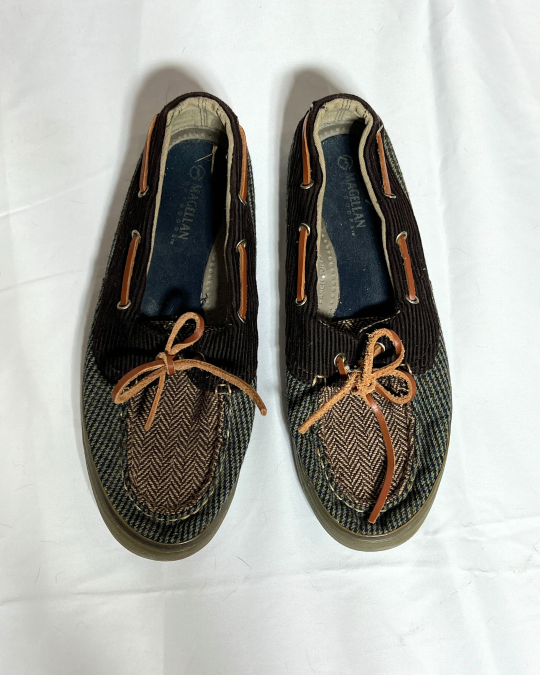 Magellan Outdoors Corduroy & Herringbone Boat Shoes / 8.5